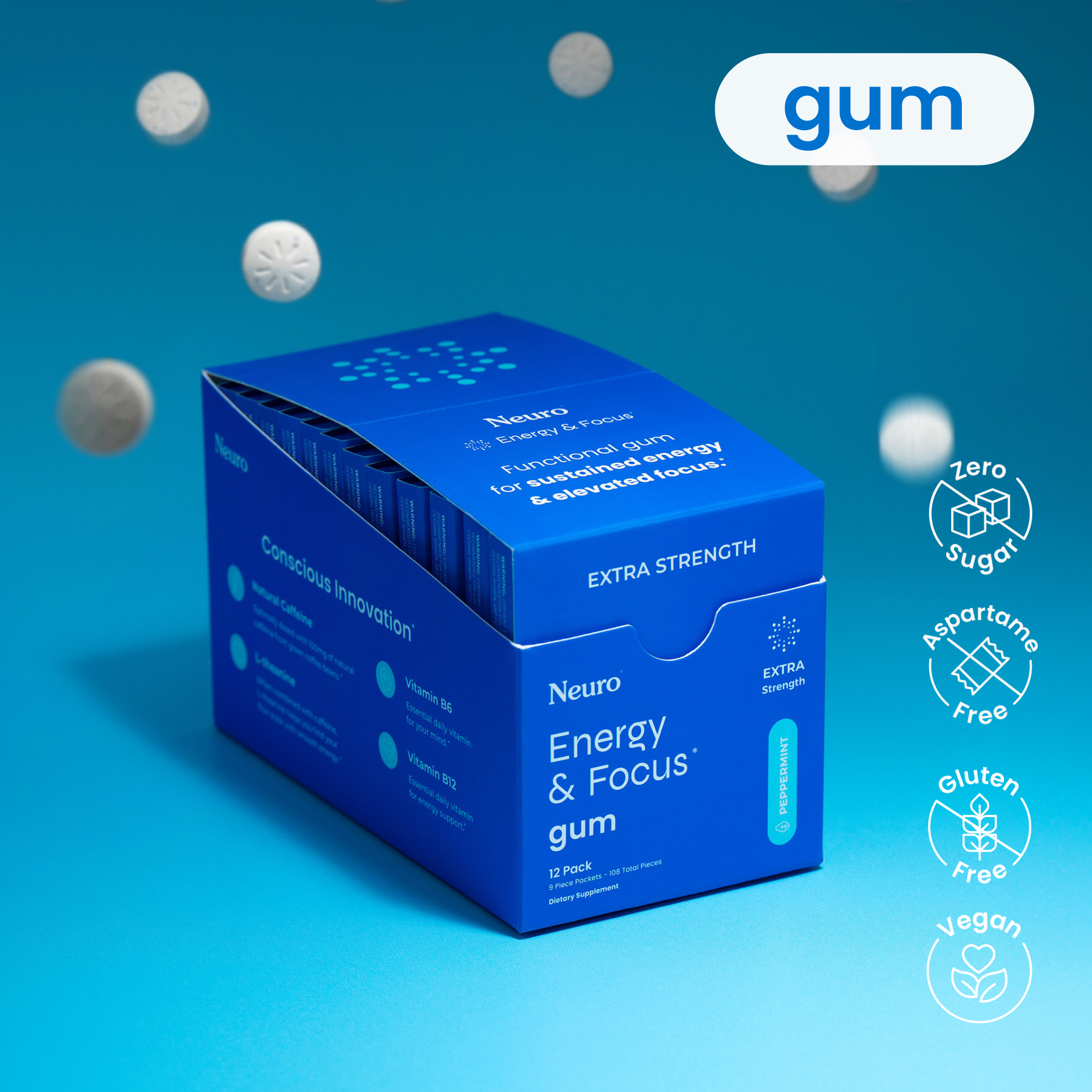 Extra Strength Energy & Focus™ Gum