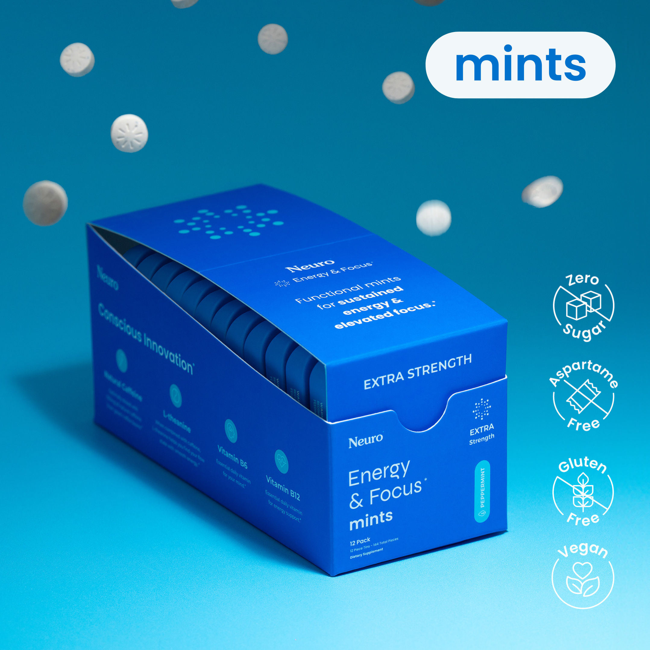 Extra Strength Energy & Focus™ Mints