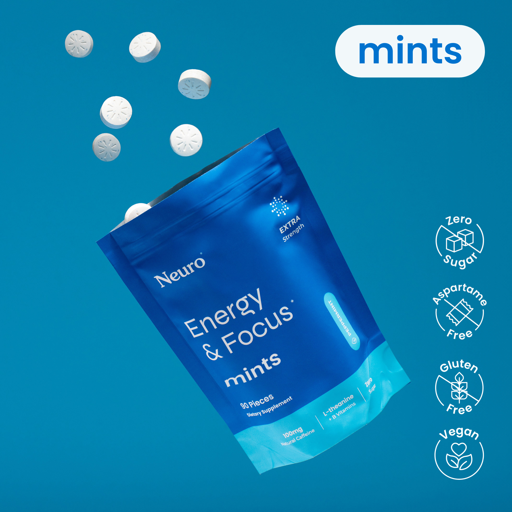 Extra Strength Energy & Focus™ Mints