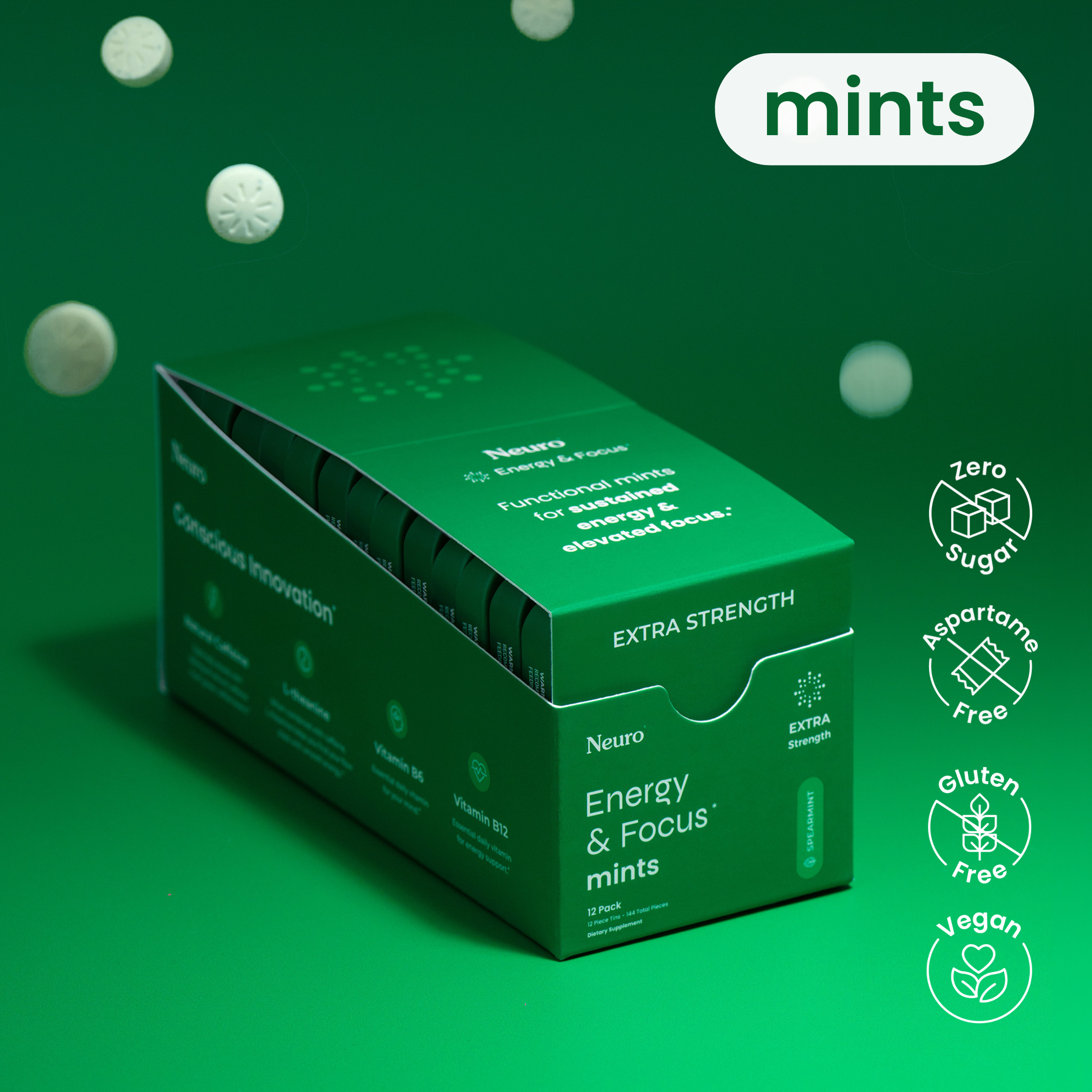 Extra Strength Energy & Focus™ Mints