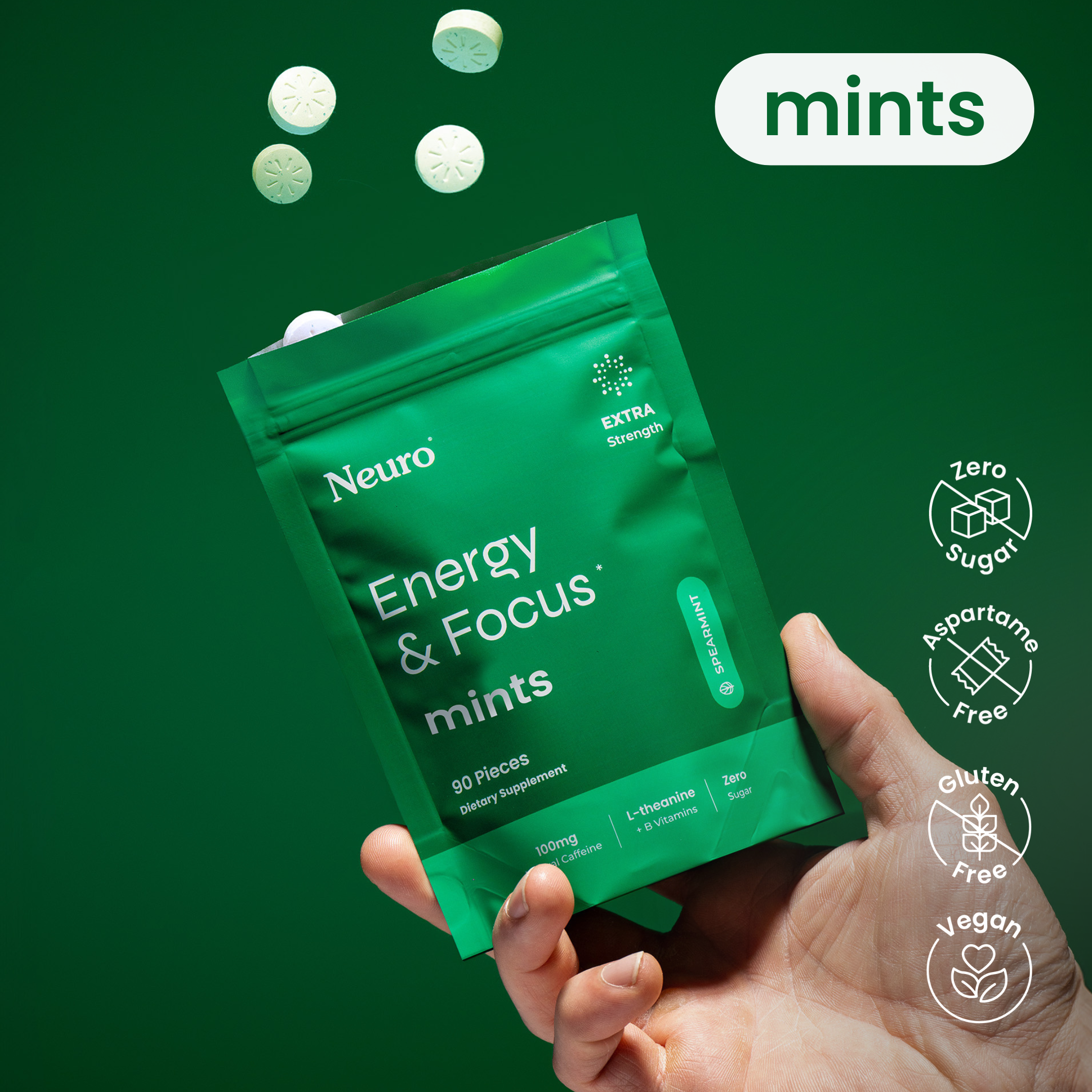 Extra Strength Energy & Focus™ Mints